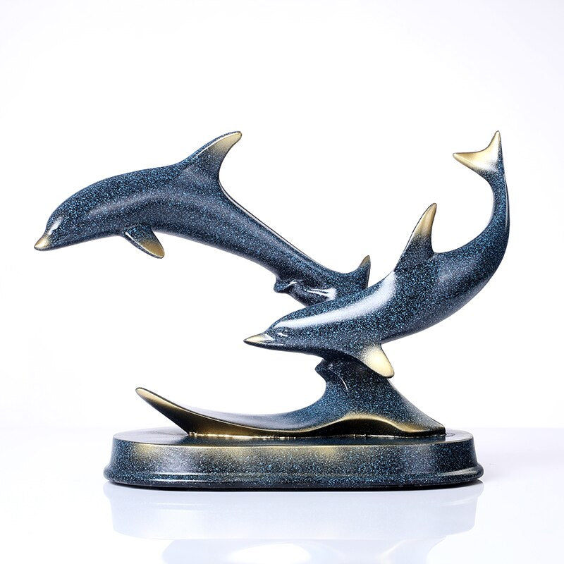 Dolphin Jumping Sculptures