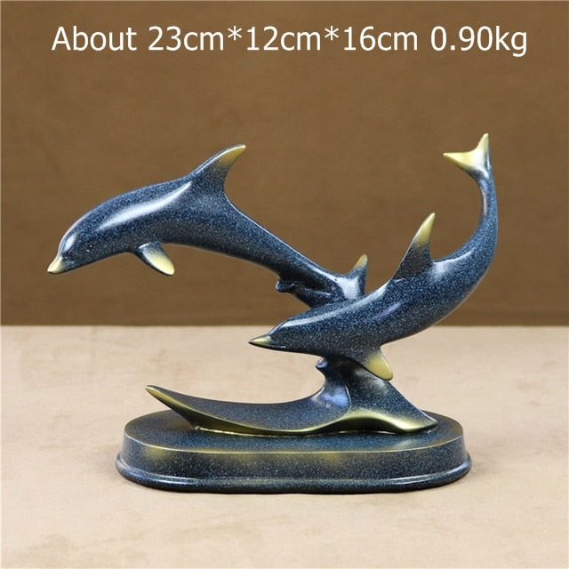 Dolphin Jumping Sculptures