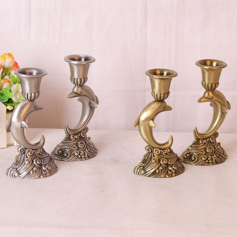 Dolphin Candle Holders