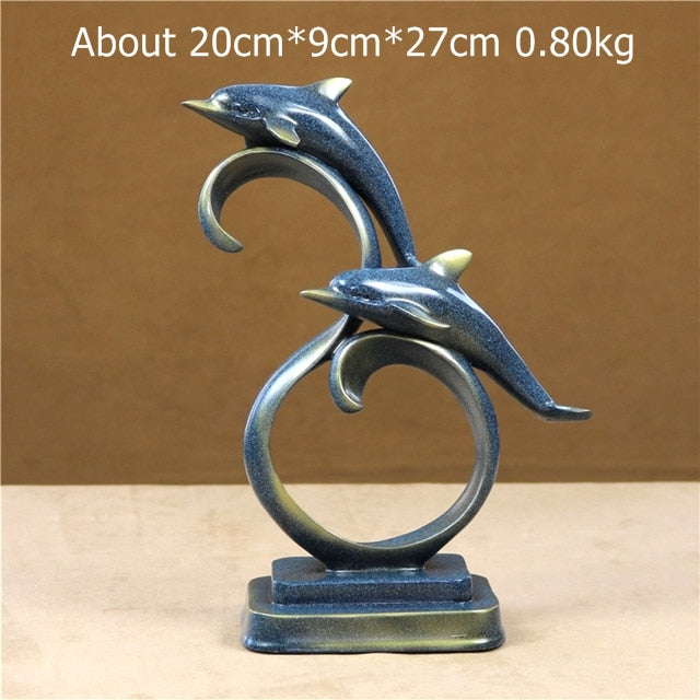 Dolphin Jumping Sculptures