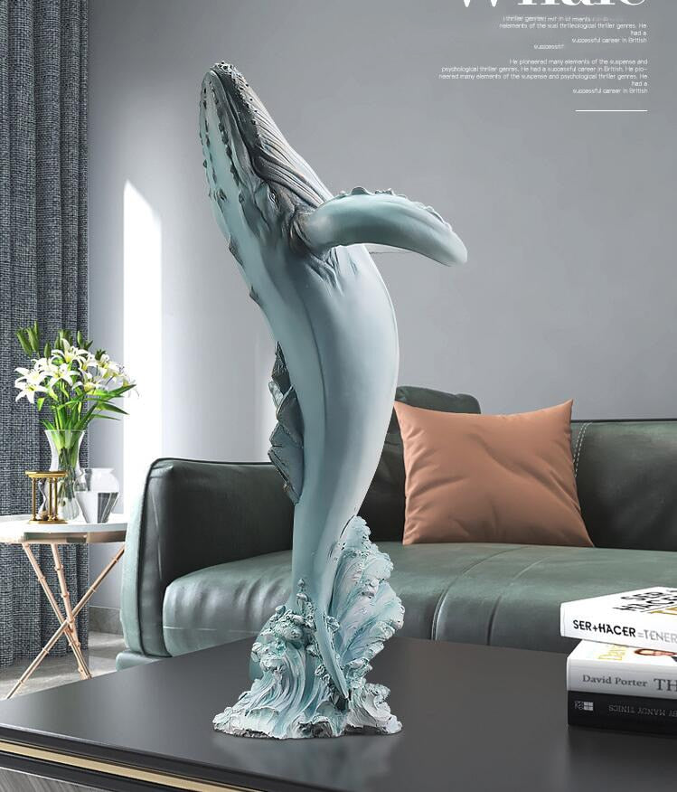 Dolphin Ocean Wave Sculptures