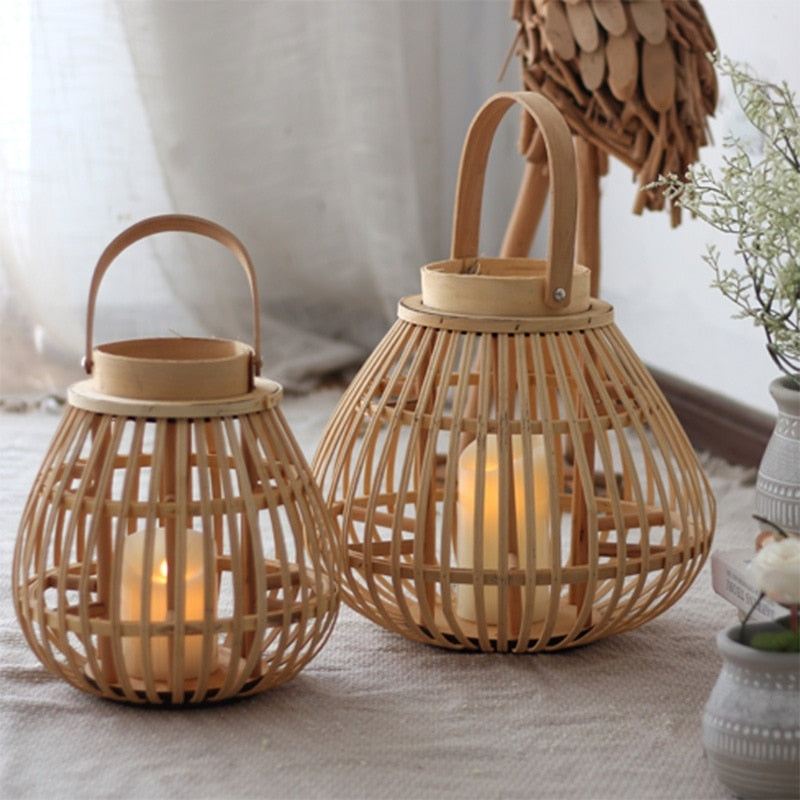 Bamboo Candle Holders