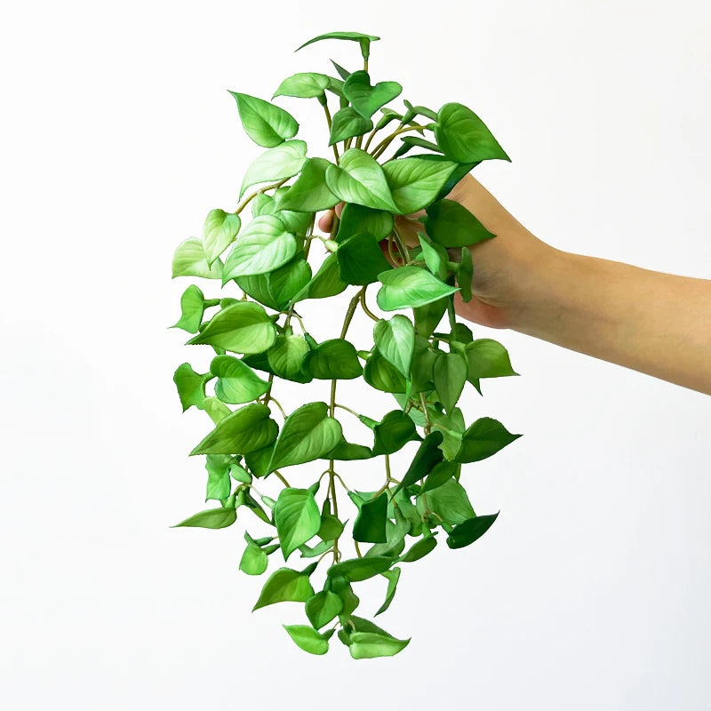 Artificial Mini Green Plant Bouquet – Realistic PVC Faux Grass Decor