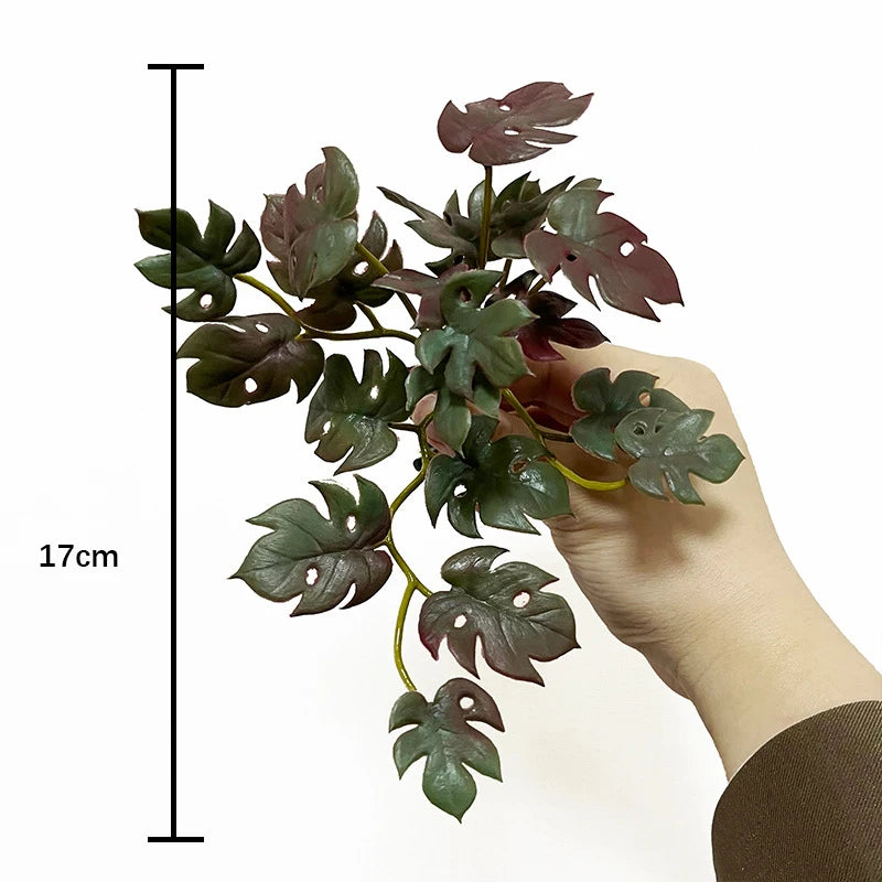Artificial Mini Green Plant Bouquet – Realistic PVC Faux Grass Decor