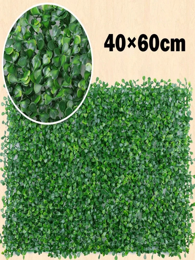 40x60cm Artificial Boxwood Green Wall Panel