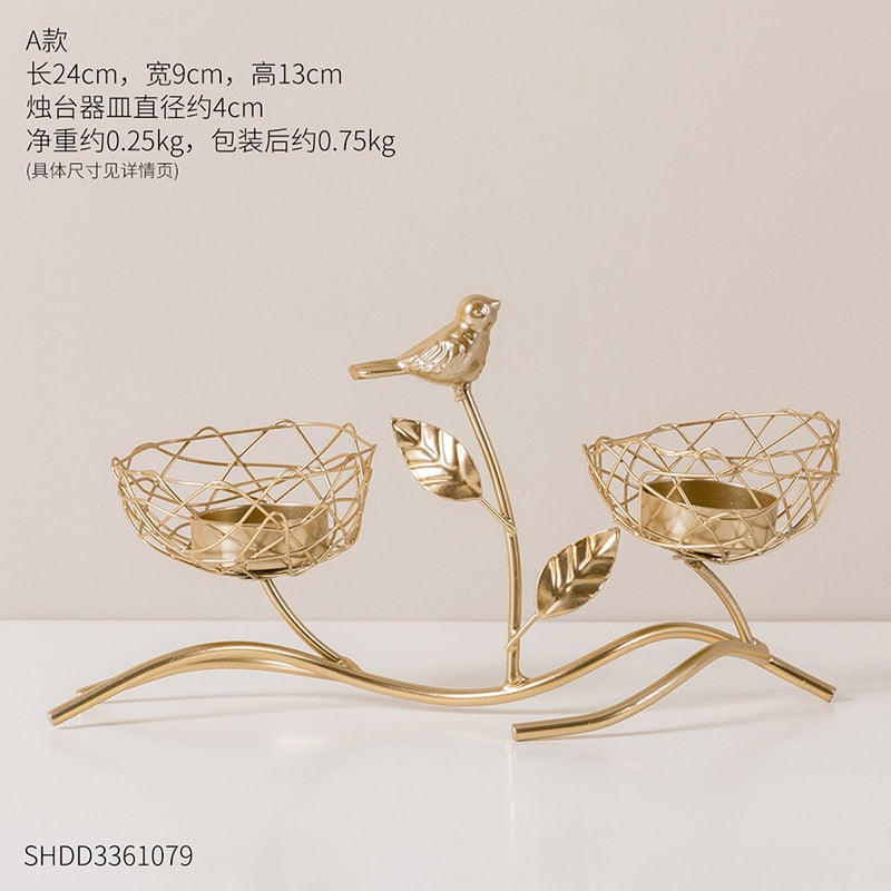 Tropical Bird Candle Holders