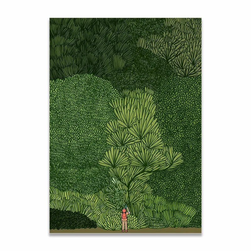 Scandinavian Jungle Wall Art Canvas Poster