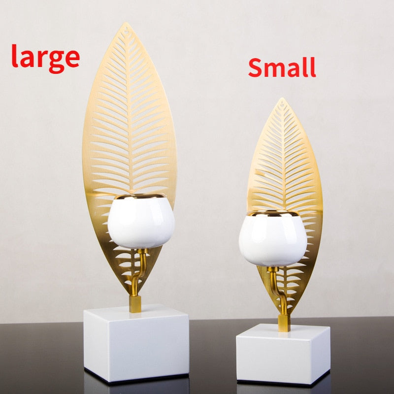 Leaf Pattern Candle Holders