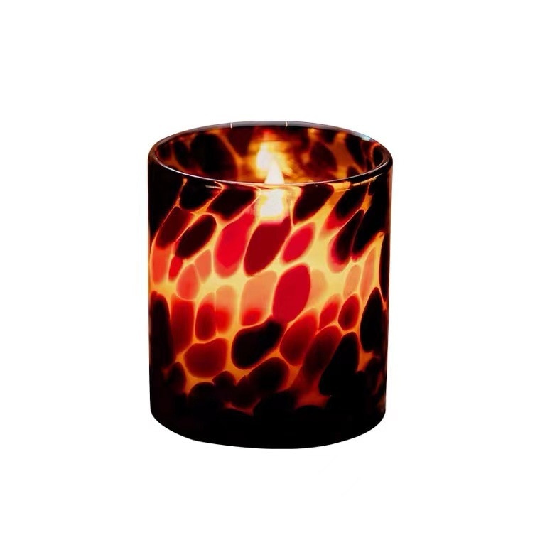 Leopard Print Candle Holders