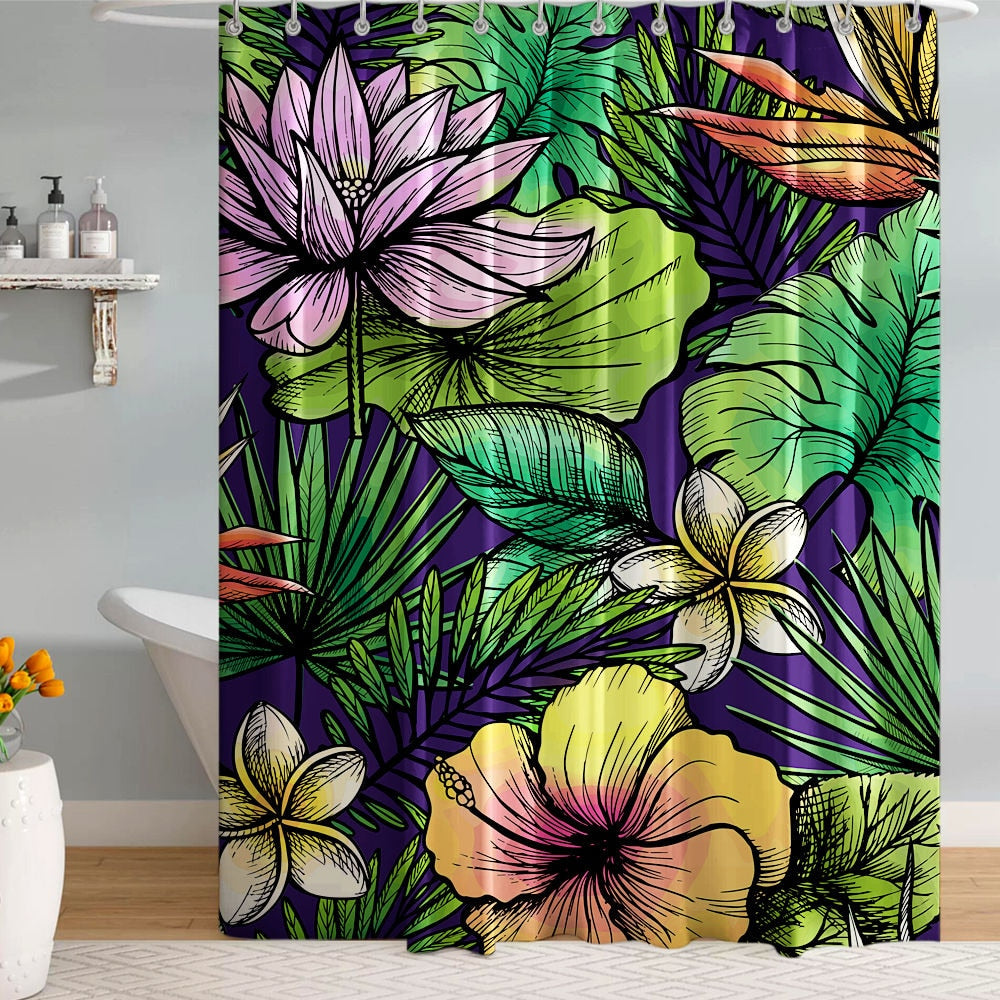 Hibiscus Shower Curtains