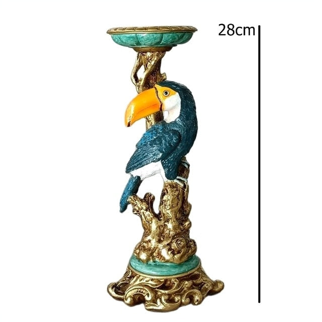 Parrot Candle Holders
