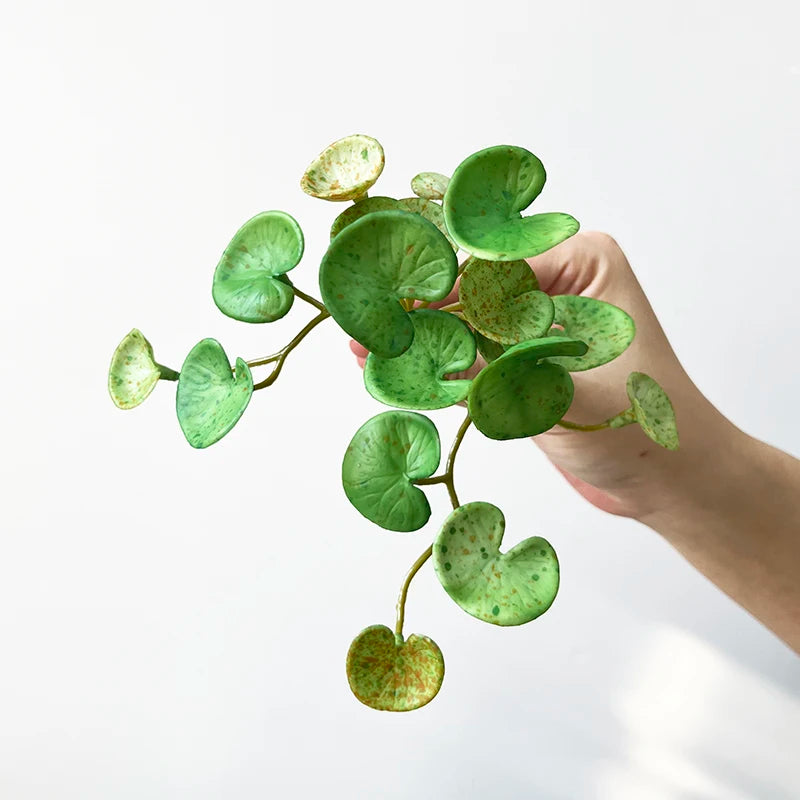 Artificial Mini Green Plant Bouquet – Realistic PVC Faux Grass Decor