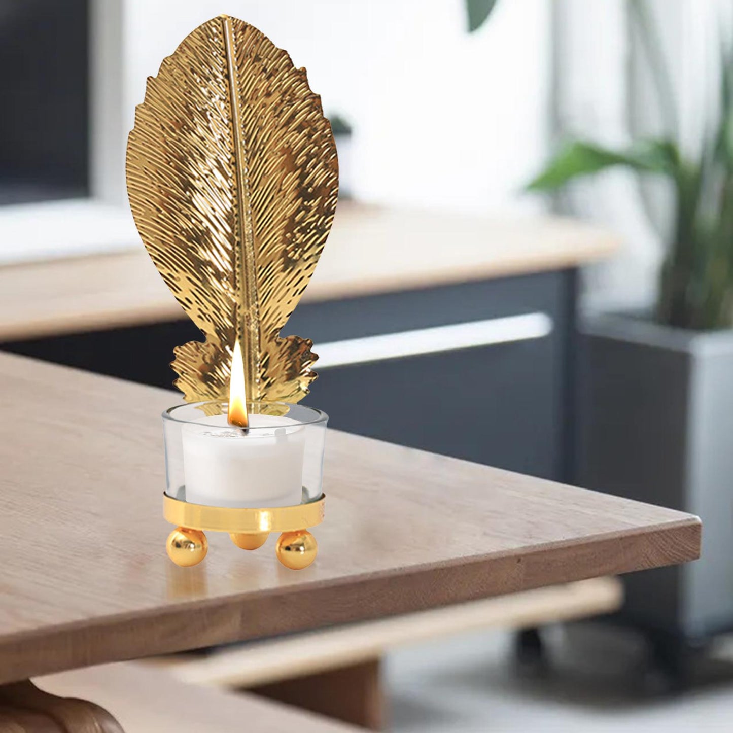 Banana Leaf Candle Holders