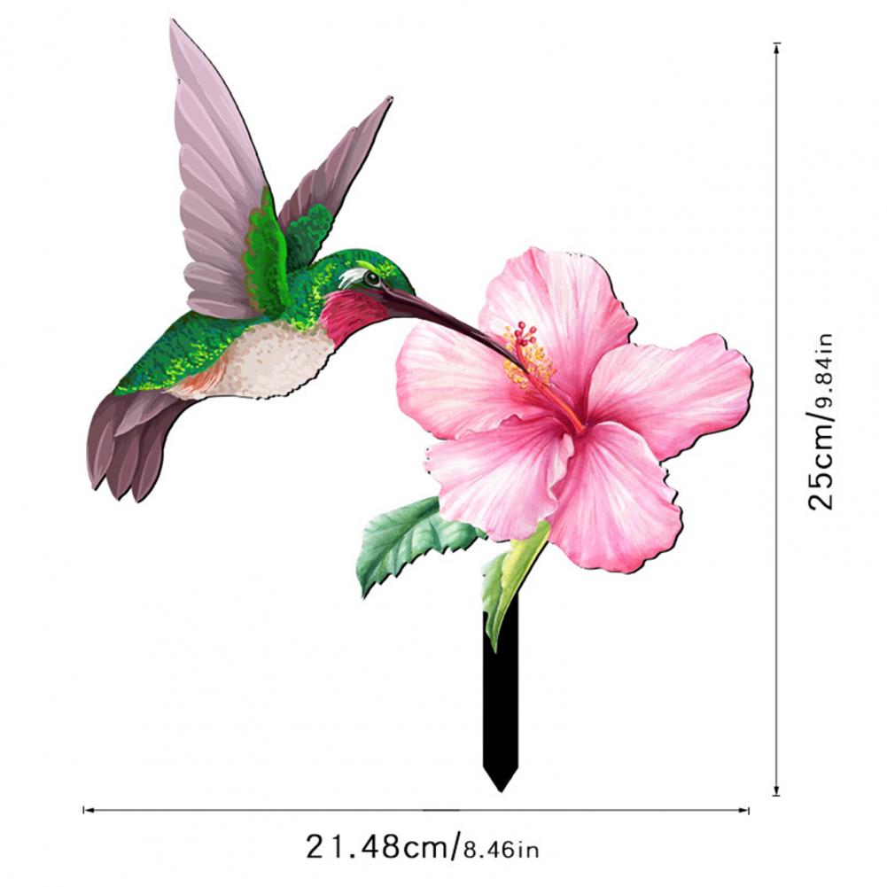 Hibiscus Pattern Yard Ornaments