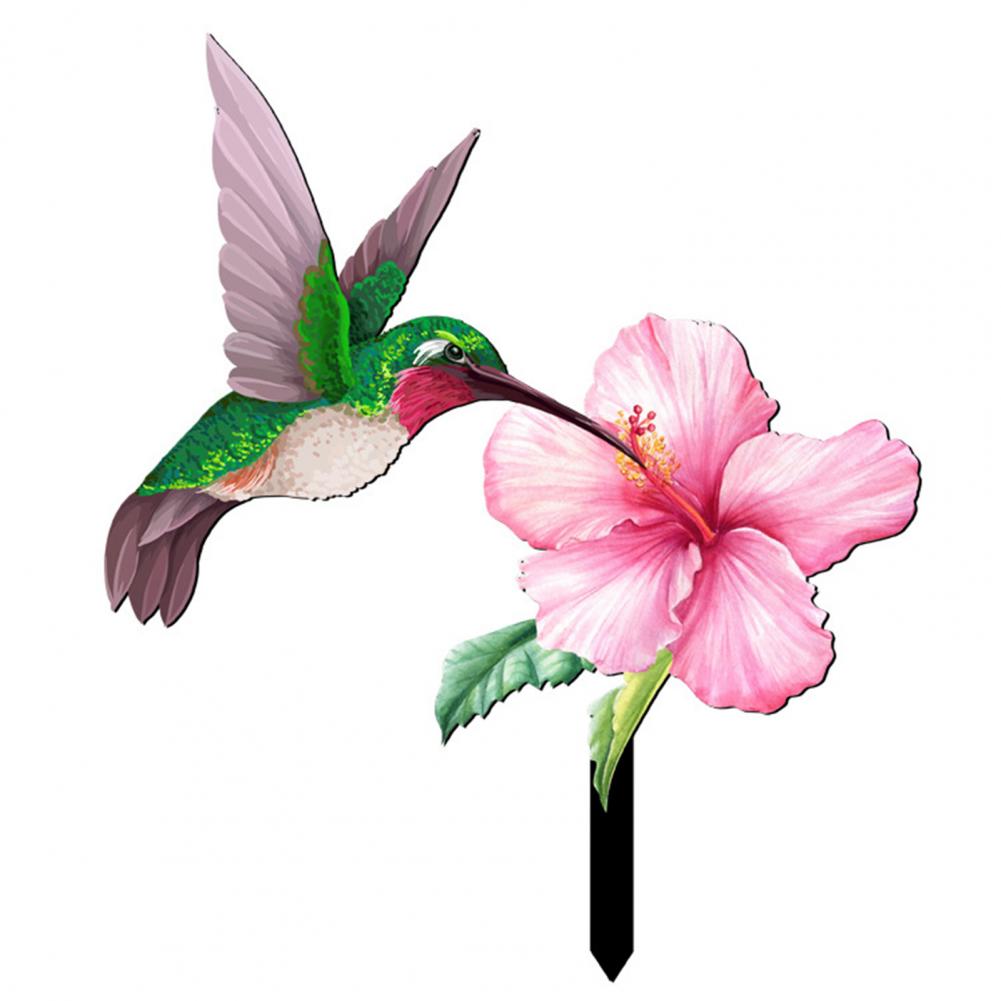 Hibiscus Pattern Yard Ornaments