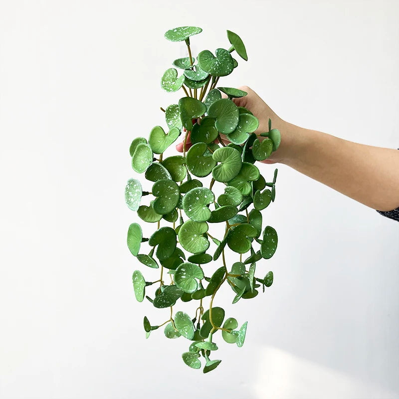 Artificial Mini Green Plant Bouquet – Realistic PVC Faux Grass Decor