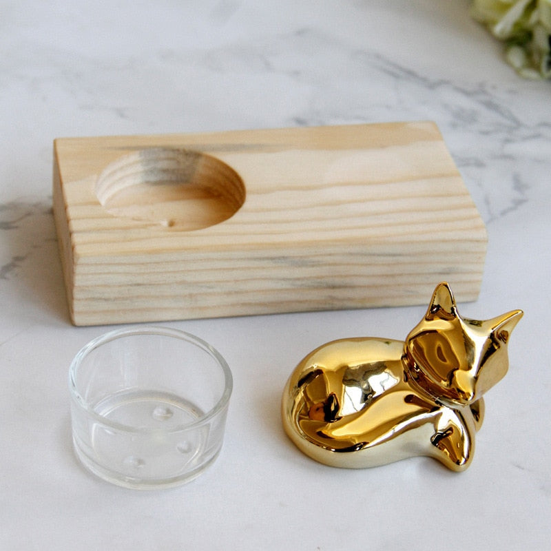 Jungle Cat Candle Holders