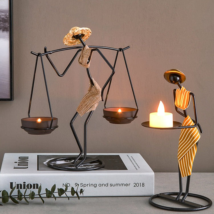 Rustic Candle Holders