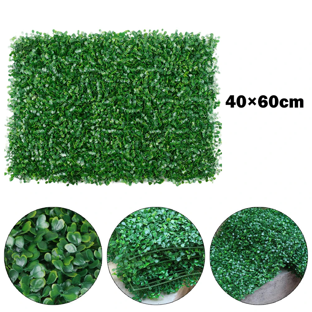 40x60cm Artificial Boxwood Green Wall Panel