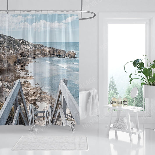 Beach Scene Shower Curtains