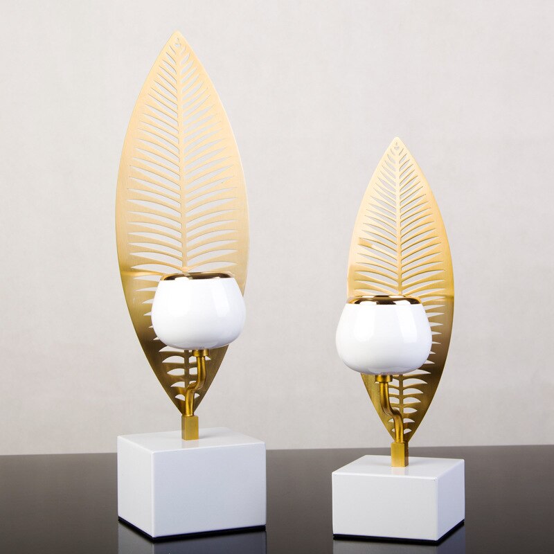Leaf Pattern Candle Holders