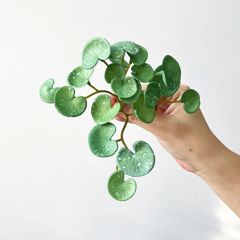 Artificial Mini Green Plant Bouquet – Realistic PVC Faux Grass Decor