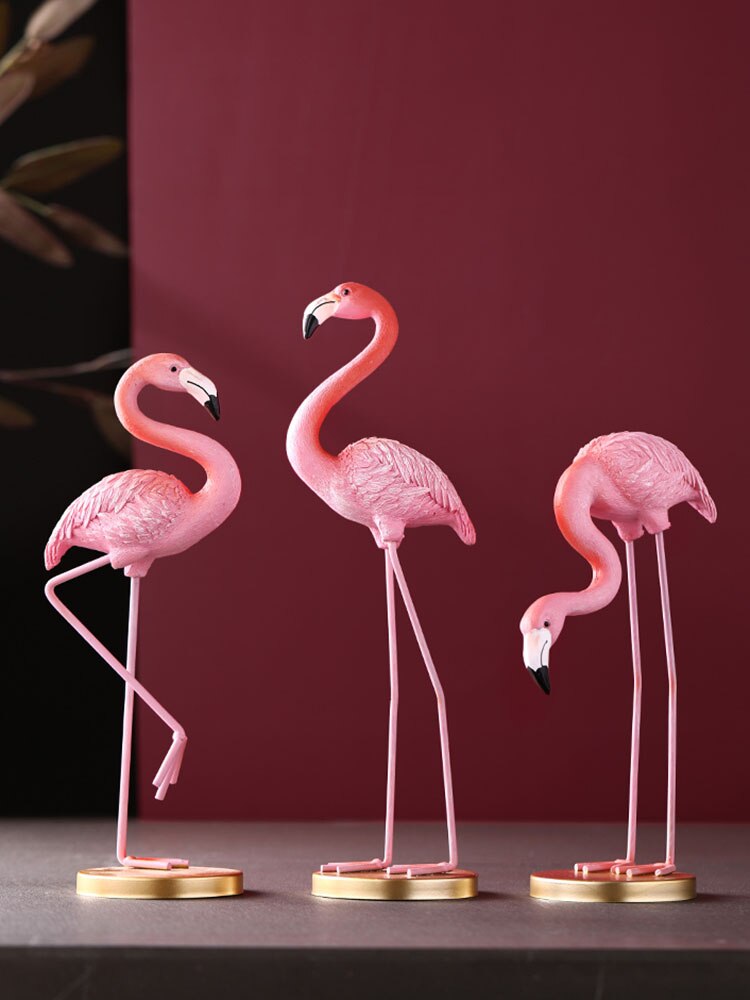 Flamingo Beach Party Sculptures