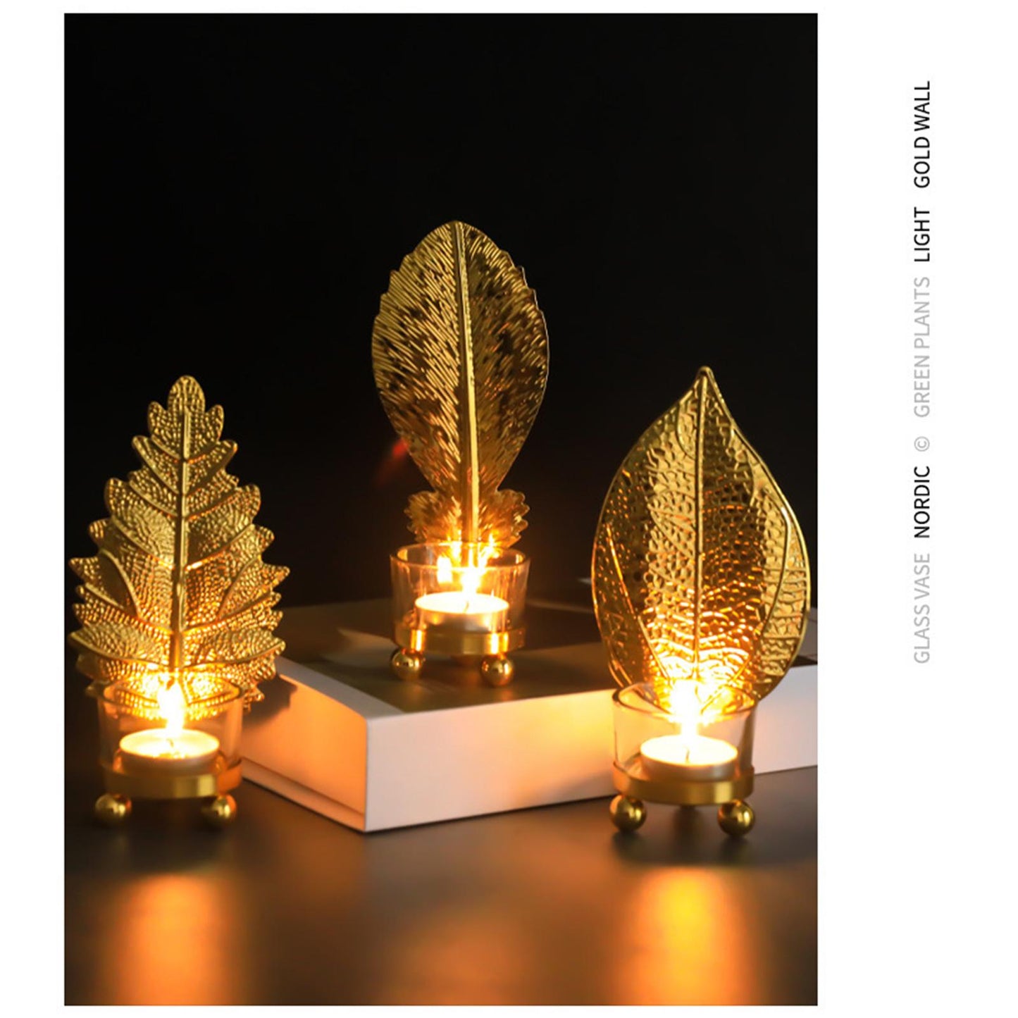 Banana Leaf Candle Holders