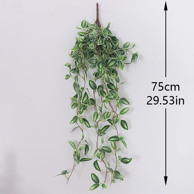 75cm Artificial Hanging Vine – Grape Leaf Silk Plant