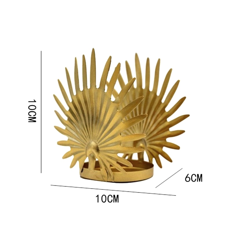 Tropical Leaf Candle Holders