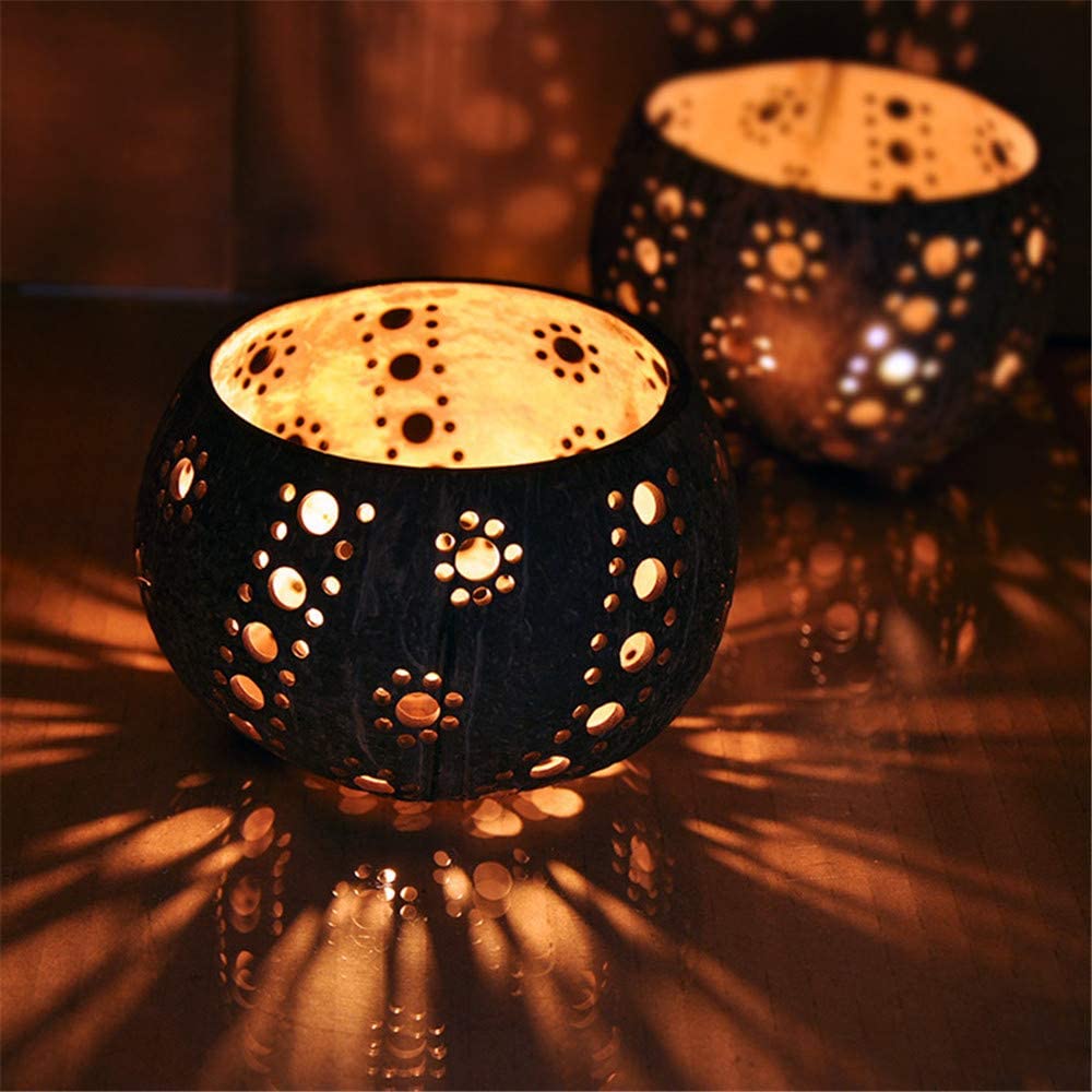 Coconut Candle Holders