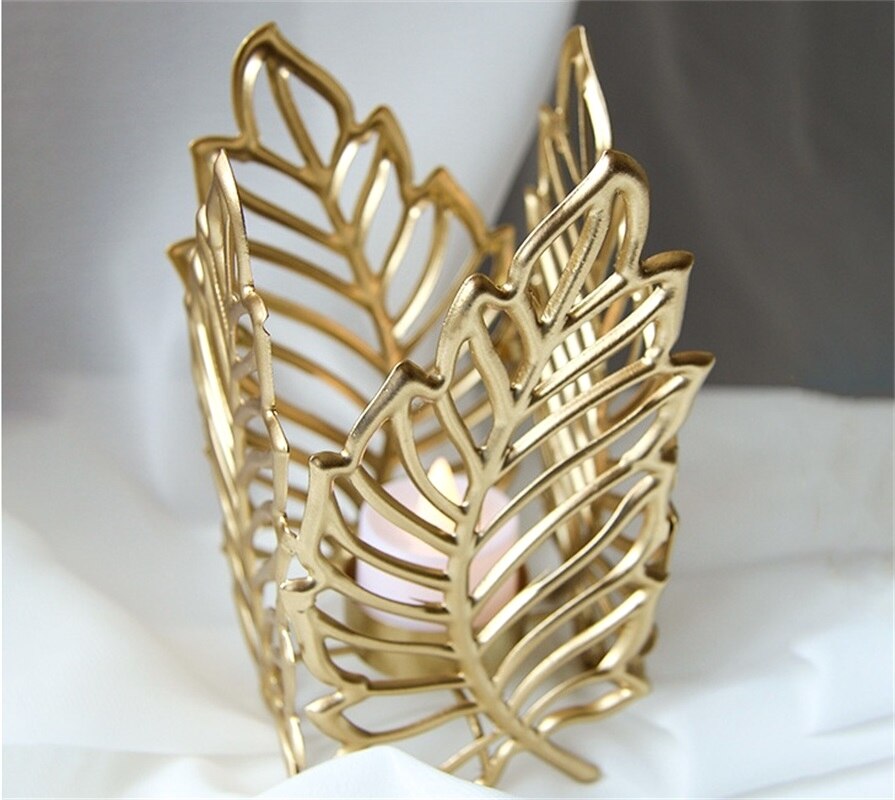 Tropical Leaf Candle Holders
