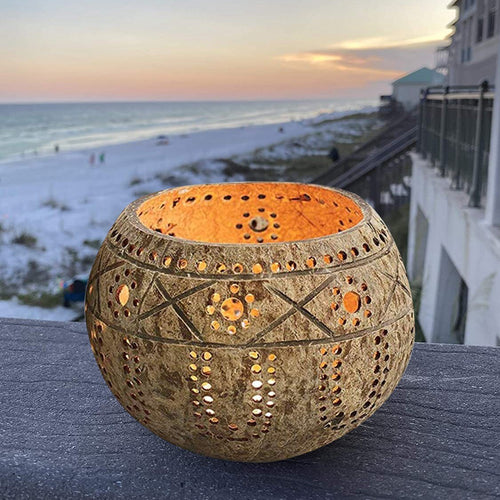 Coconut Candle Holders