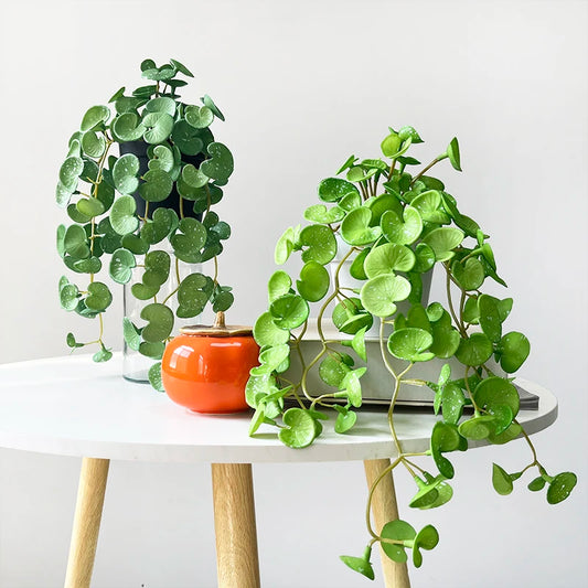 Artificial Mini Green Plant Bouquet – Realistic PVC Faux Grass Decor