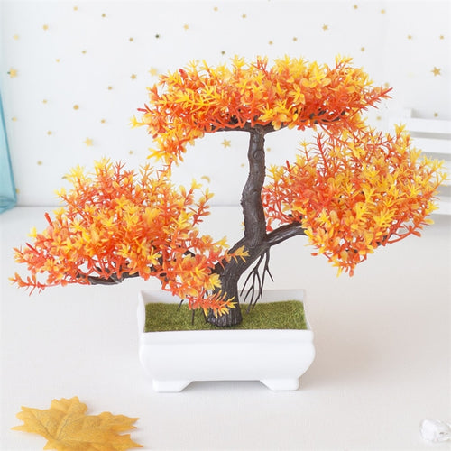Artificial Orange Bonsai Tree