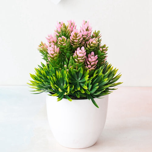 Mini artificial plant in flower