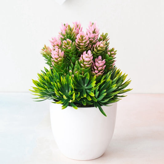 Mini artificial plant in flower