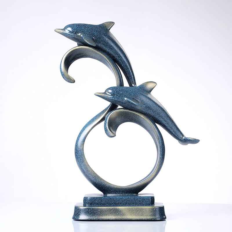 Dolphin Jumping Sculptures