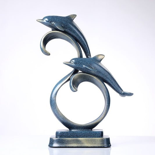 Dolphin Jumping Sculptures