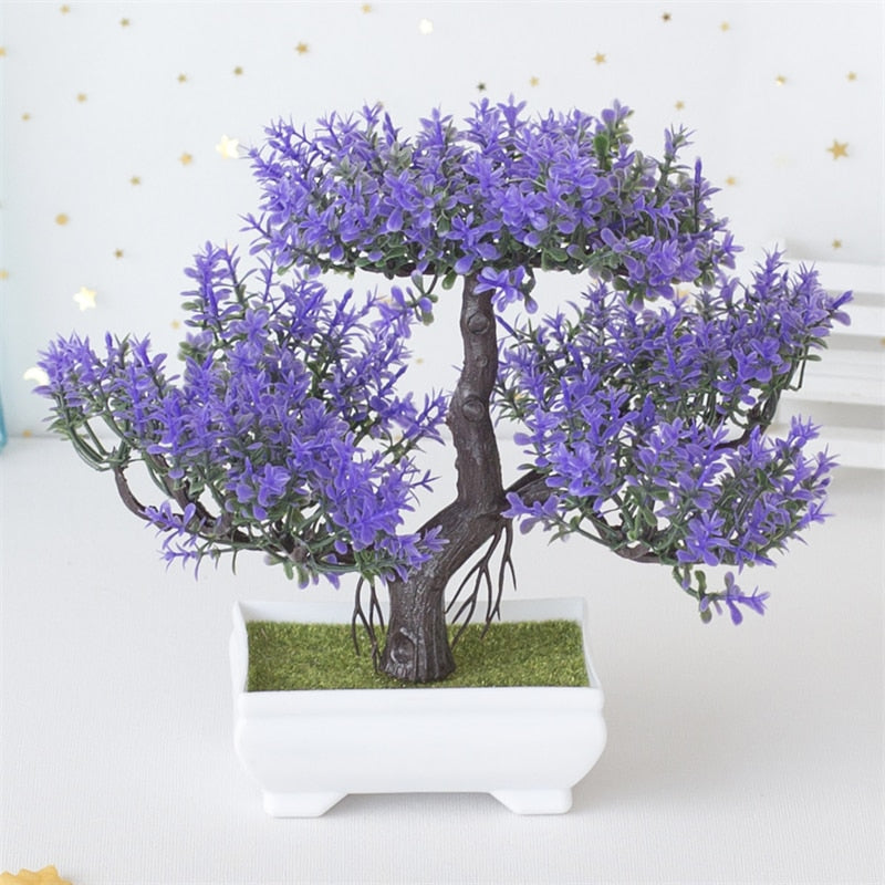Artificial Purple Bonsai Tree