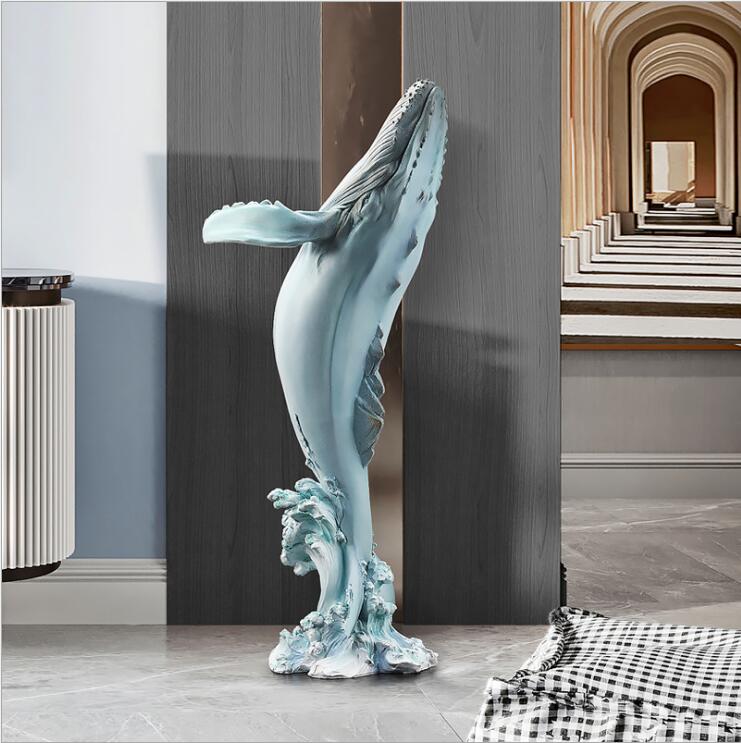 Dolphin Ocean Wave Sculptures