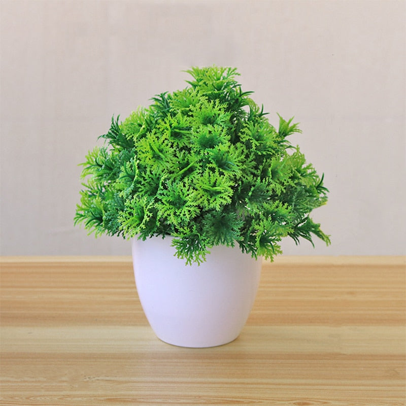 Mini artificial plant in flower