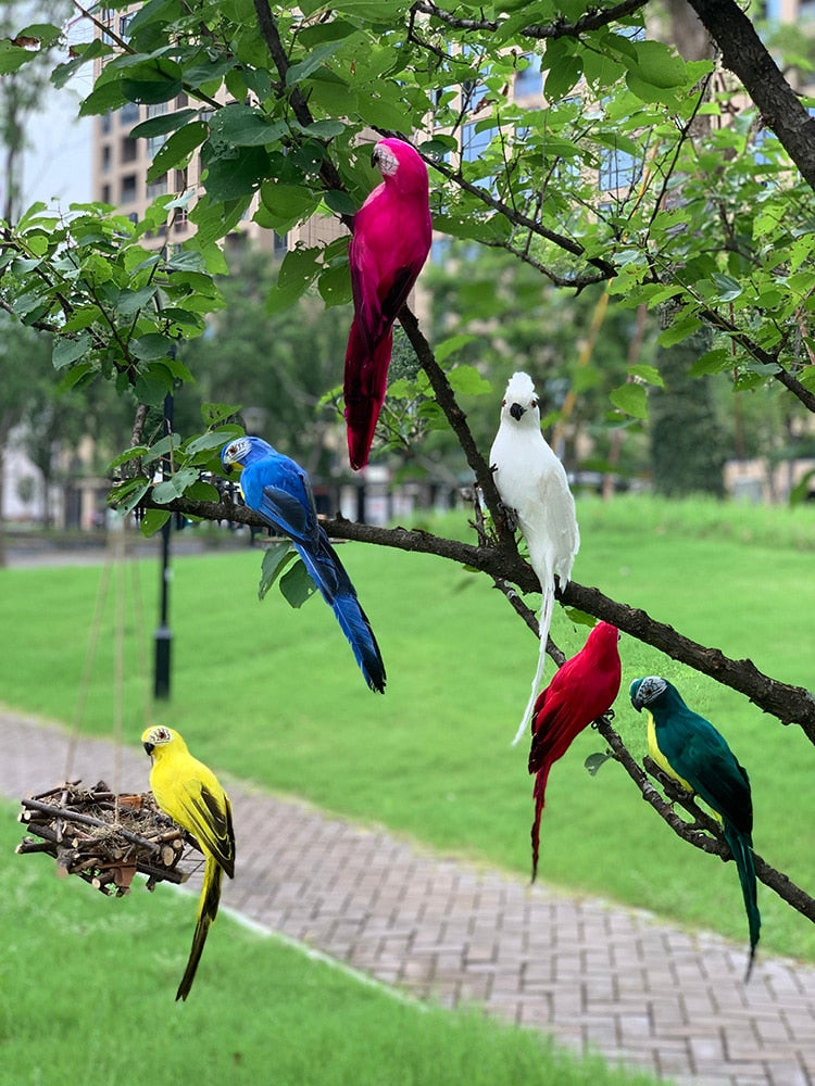 Tropical Bird Yard Decorations