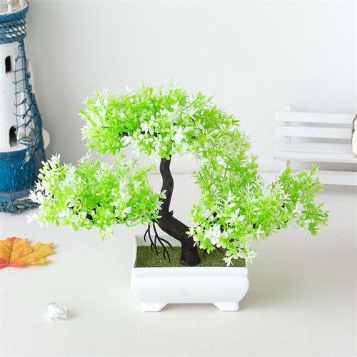 Artificial Light Green Bonsai Tree