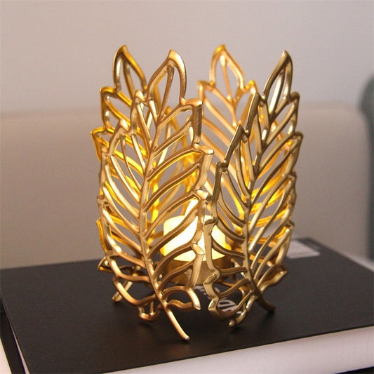 Tropical Leaf Candle Holders