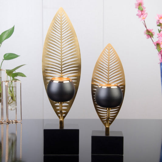 Leaf Pattern Candle Holders