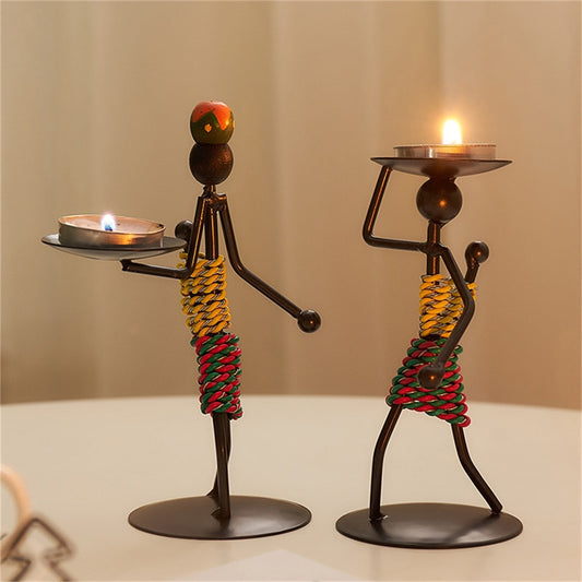 Tiki Candle Holders