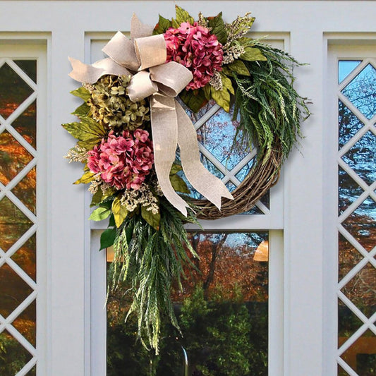 Tropical Flower Wreath Outdoor Decor