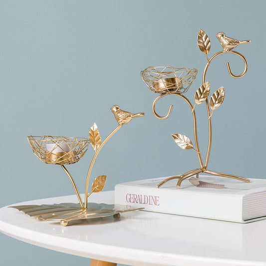 Tropical Bird Candle Holders