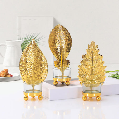 Banana Leaf Candle Holders
